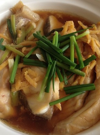 Steamed Fish Belly with Enoki Mushroom recipe