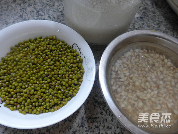 Barley and Mung Bean Soup recipe