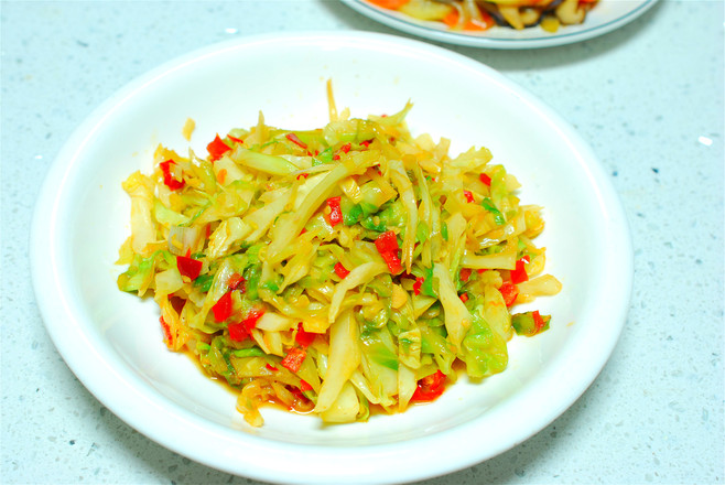 Chopped Pepper and Cabbage recipe