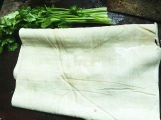 Cilantro Tofu Skin Roll recipe