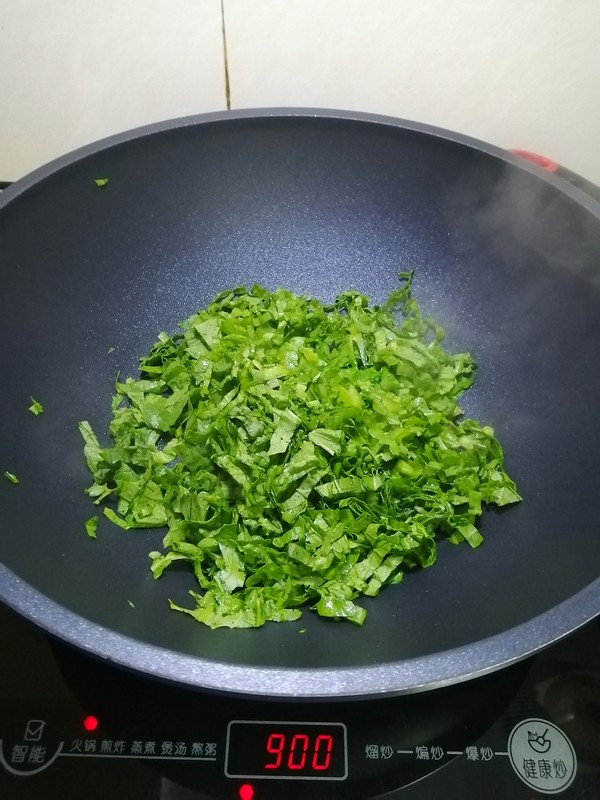 A Five-minute Breakfast~~fried Rice with Mustard Greens recipe