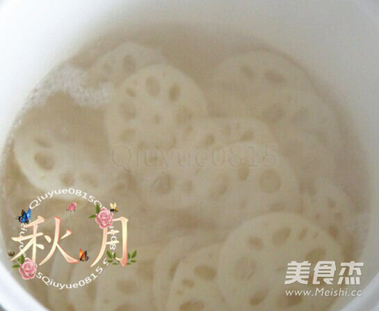Sliced Lotus Root Mixed with Mustard recipe