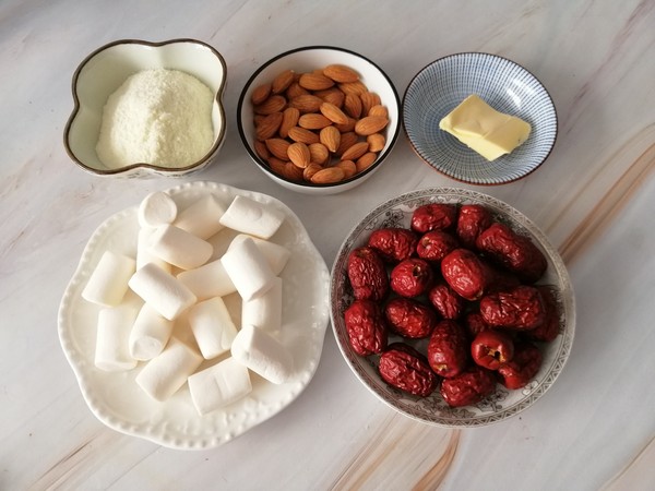 Net Red Snack Milk Jujube recipe