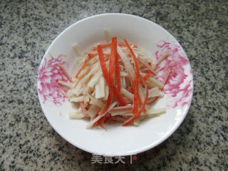 Crab Sticks Mixed with Shredded Pumpkin recipe