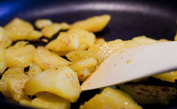 Potato Braised Golden Congee Rice recipe