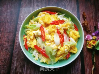 Scrambled Eggs with Green Onions recipe