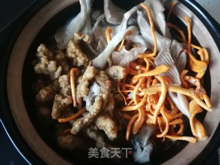 Stewed Pork with Cordyceps Flower and Pleurotus Ostreatus recipe