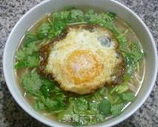 Fried Egg Cilantro Ramen recipe