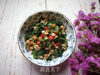 Ququcai Mixed with Dried Bean Curd recipe