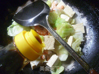 Shrimp and Cabbage Frozen Tofu recipe