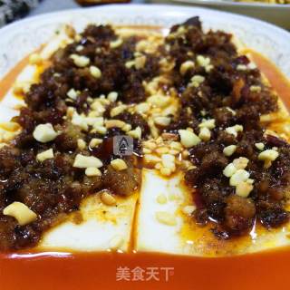 Steamed Tofu with Minced Meat recipe