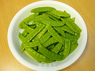Stir-fried Snow Peas with Dried Squid recipe