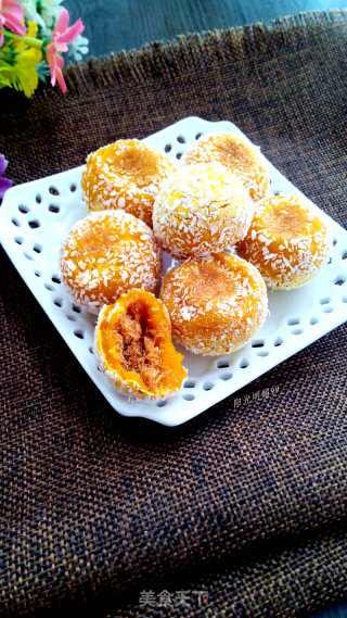 Pumpkin Floss Coconut Balls recipe