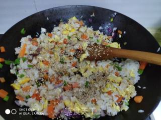 Vegetable Egg Fried Rice recipe