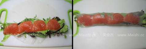 Salmon Vegetable Roll recipe