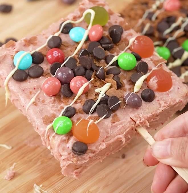 Children's Creative Summer Snack, Chocolate Crispy Frozen Toast recipe