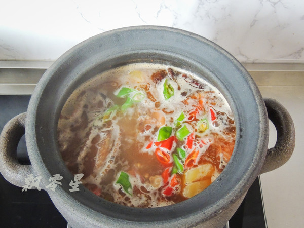 Mushroom and Potato Cured Chicken Pot recipe