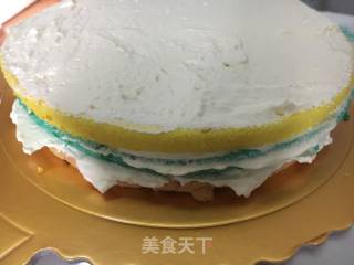 Rainbow Cake (8 Inches) recipe