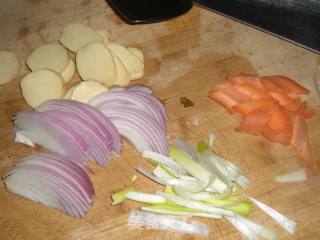 Fried Bean Rolls with Luncheon Meat recipe