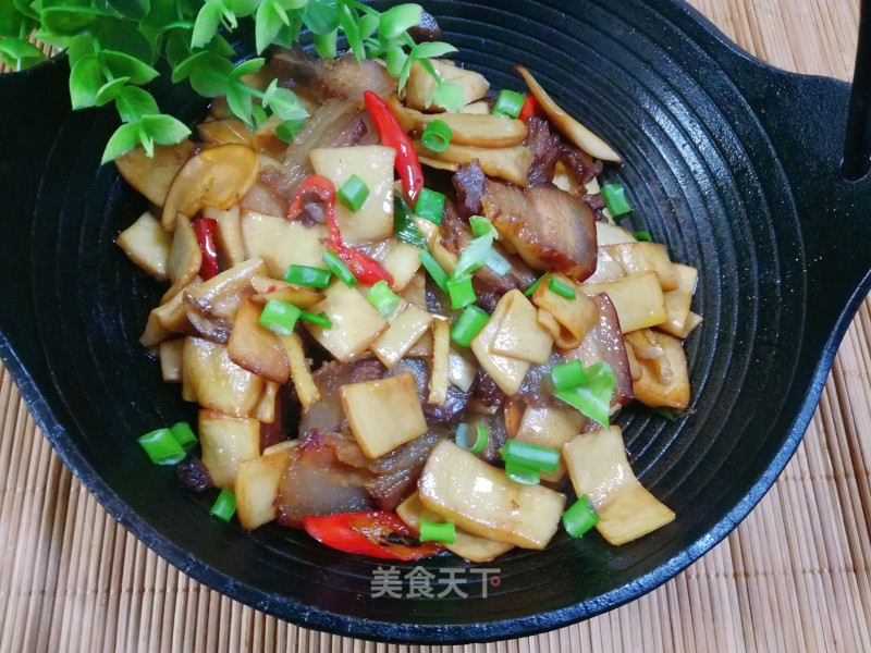 Griddle Bacon and Pleurotus Eryngii recipe