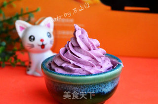 Taro and Purple Sweet Potato Ice Cream recipe