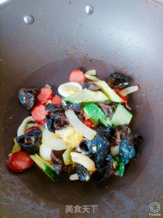 Egg Delicacies~five-color Stir-fried recipe