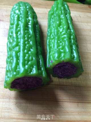 Bitter Gourd Purple Potato Ring recipe