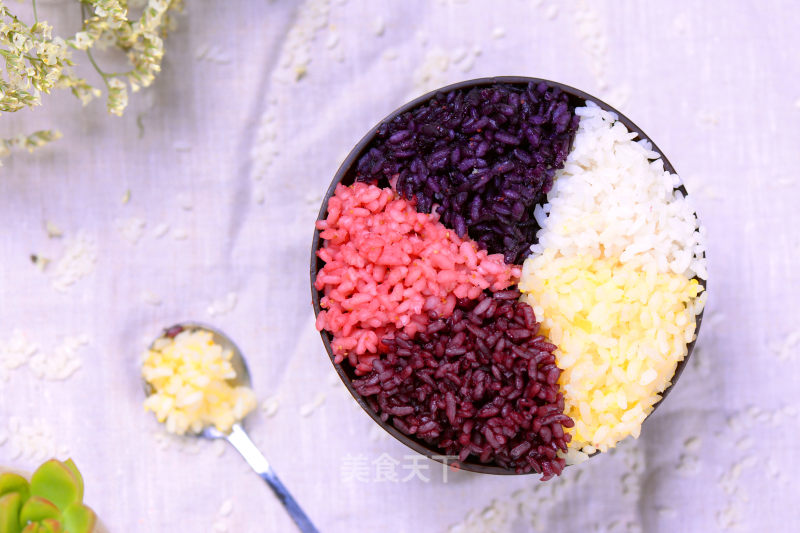 Five-color Fruity Glutinous Rice recipe