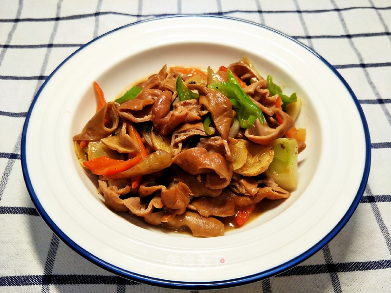 Double-pepper Black Bean Sauce Fat Intestines recipe