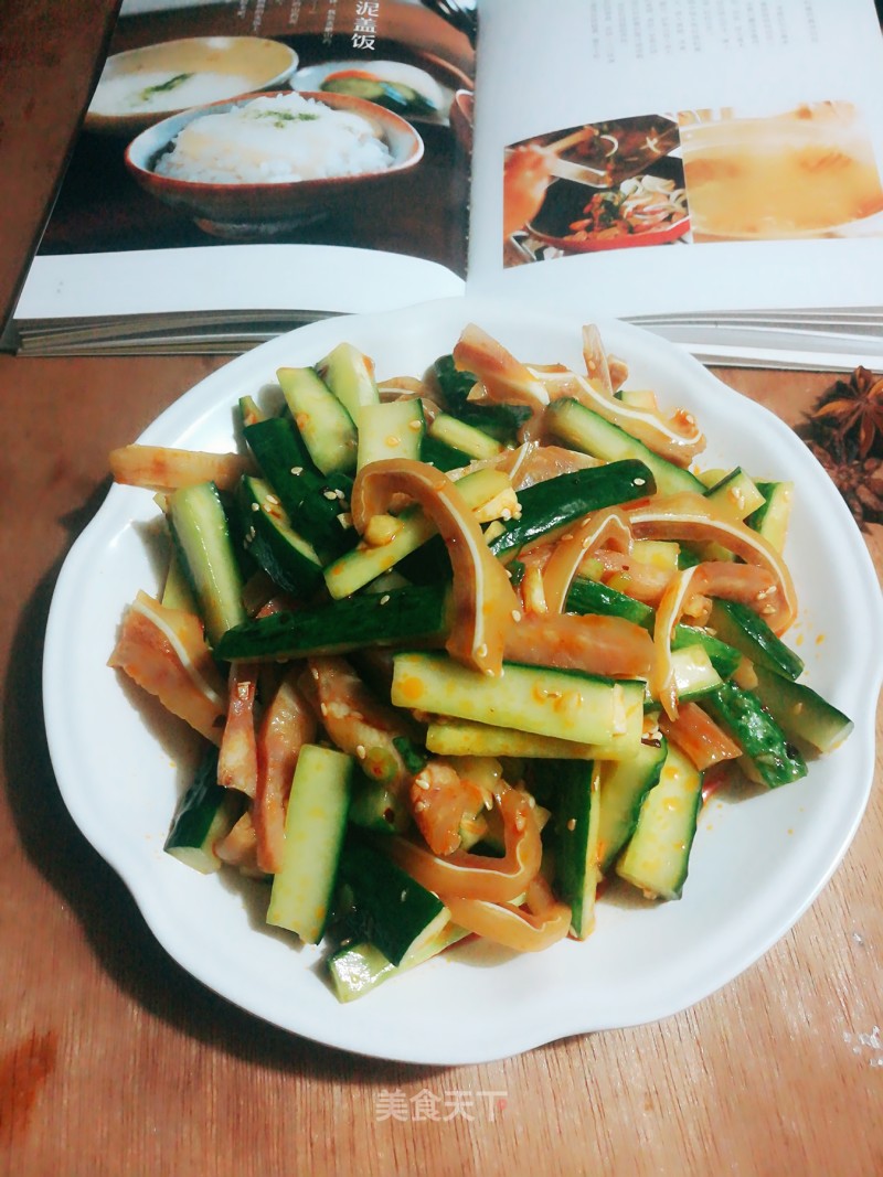 Cucumber with Pork Ears recipe