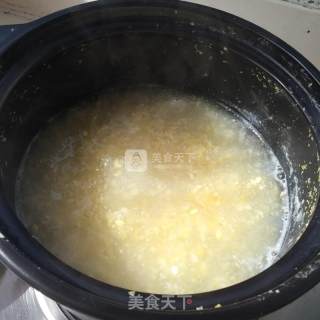 Chinese Cabbage Corn Kernels Seafood Porridge recipe