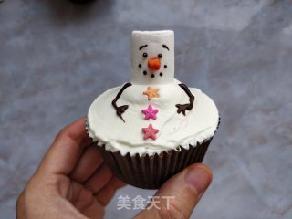 Snowman Cup Cake recipe