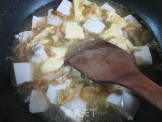 Squeezed Egg Tofu Soup recipe
