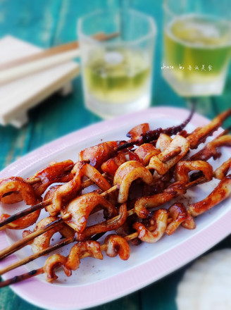 Grilled Squid Skewers recipe