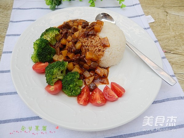 Black Pepper Beef Rice Bowl recipe