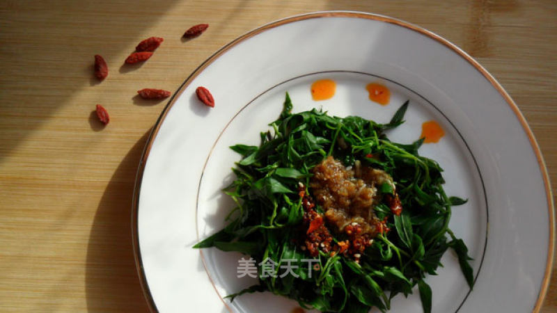 Delicacy in Spring-cold Goji Berry Sprouts recipe