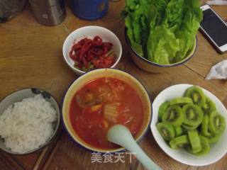 Spicy Cabbage Pork Belly Soup recipe