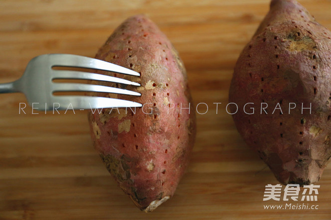 Flavored Roasted Sweet Potatoes recipe