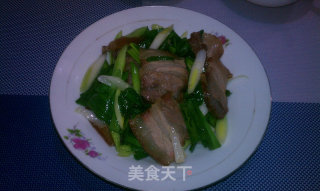 Stir-fried Bacon with Green Garlic recipe