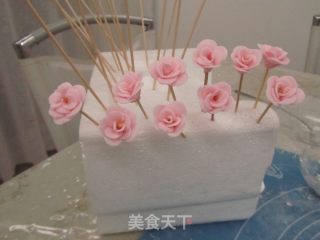 Fondant Cake---peach Blossom recipe