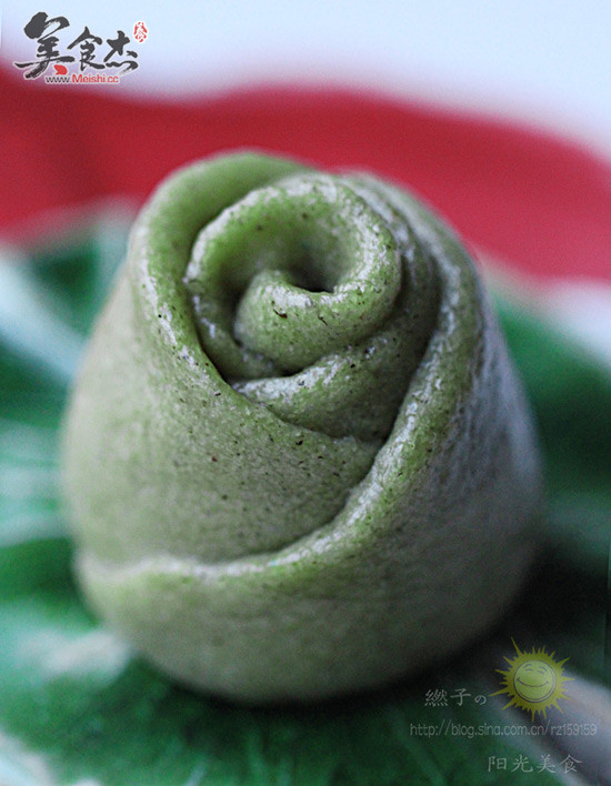 Green Rose Bun recipe