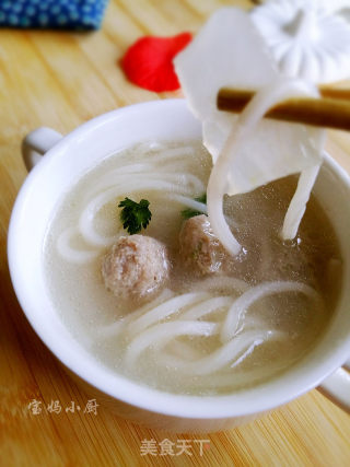 Winter Melon Meatball Noodle recipe