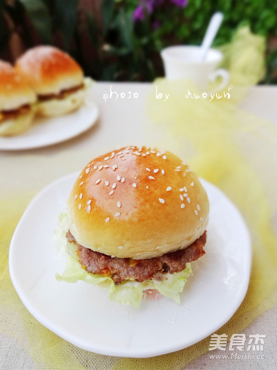 Homemade Golden Cutlet Burger recipe