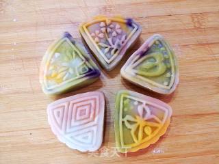 Fruity Colorful Snowy Mooncakes recipe