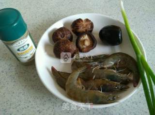 Brown Rice, Preserved Egg and Shrimp Porridge recipe