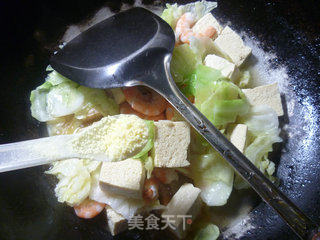 Shrimp and Cabbage Frozen Tofu recipe