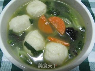 Fish Ball Soup with Fresh Vegetables recipe