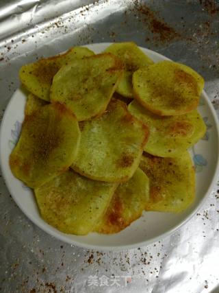 Cumin-flavored Baked Potato Chips recipe