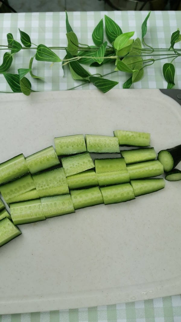 Cucumber with Delicious Sauce recipe