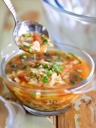Tomato Rapeseed Noodle Soup